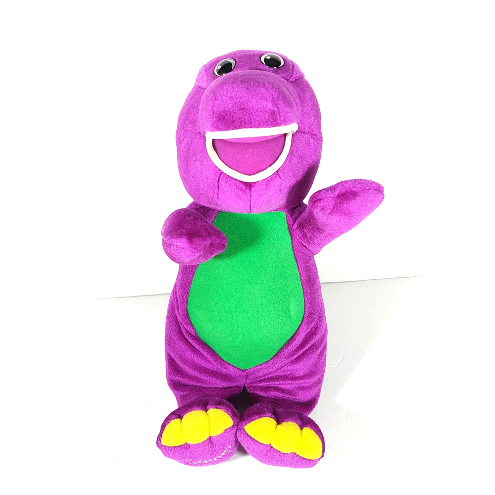 Fisher-Price Jumbo Talking Barney Dinosaur Children Plush 2001 Working - Tested